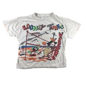 Vintage 1994 Loony Tunes T-Shirt Men's XL Big Print Taz Bugs Bunny Marvin Daffy